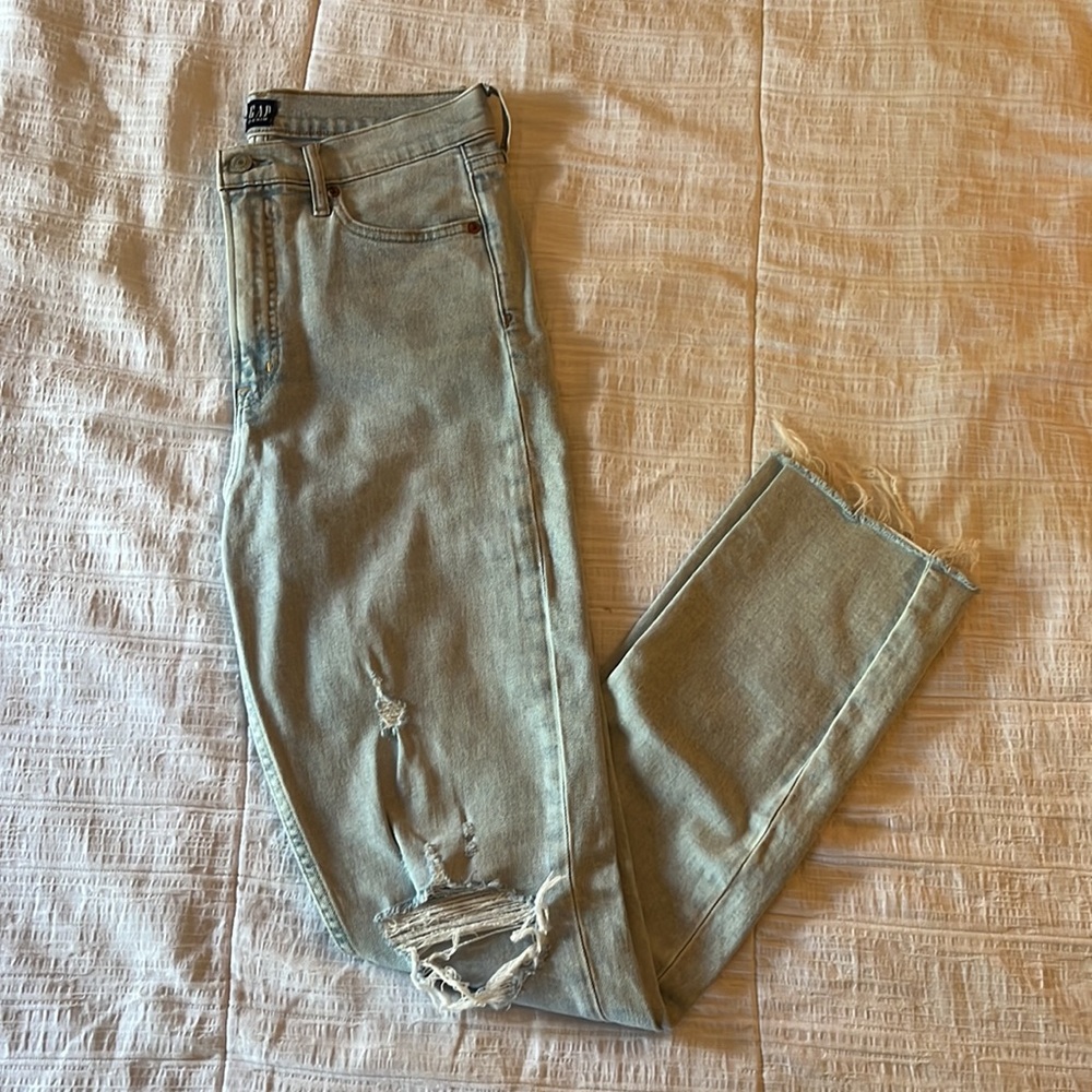 Gap Ripped Cigarette Jeans - Size 8/29T